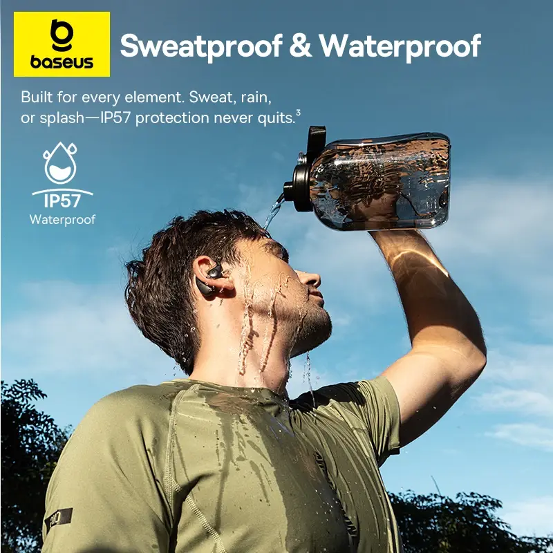 Baseus Eli Sport 2 Open-Ear Wireless Earphones Bluetooth 6.0 OWS Headphones Hi-Res with LDAC OWS Earphones Earhook Sport Earbuds - Image 6