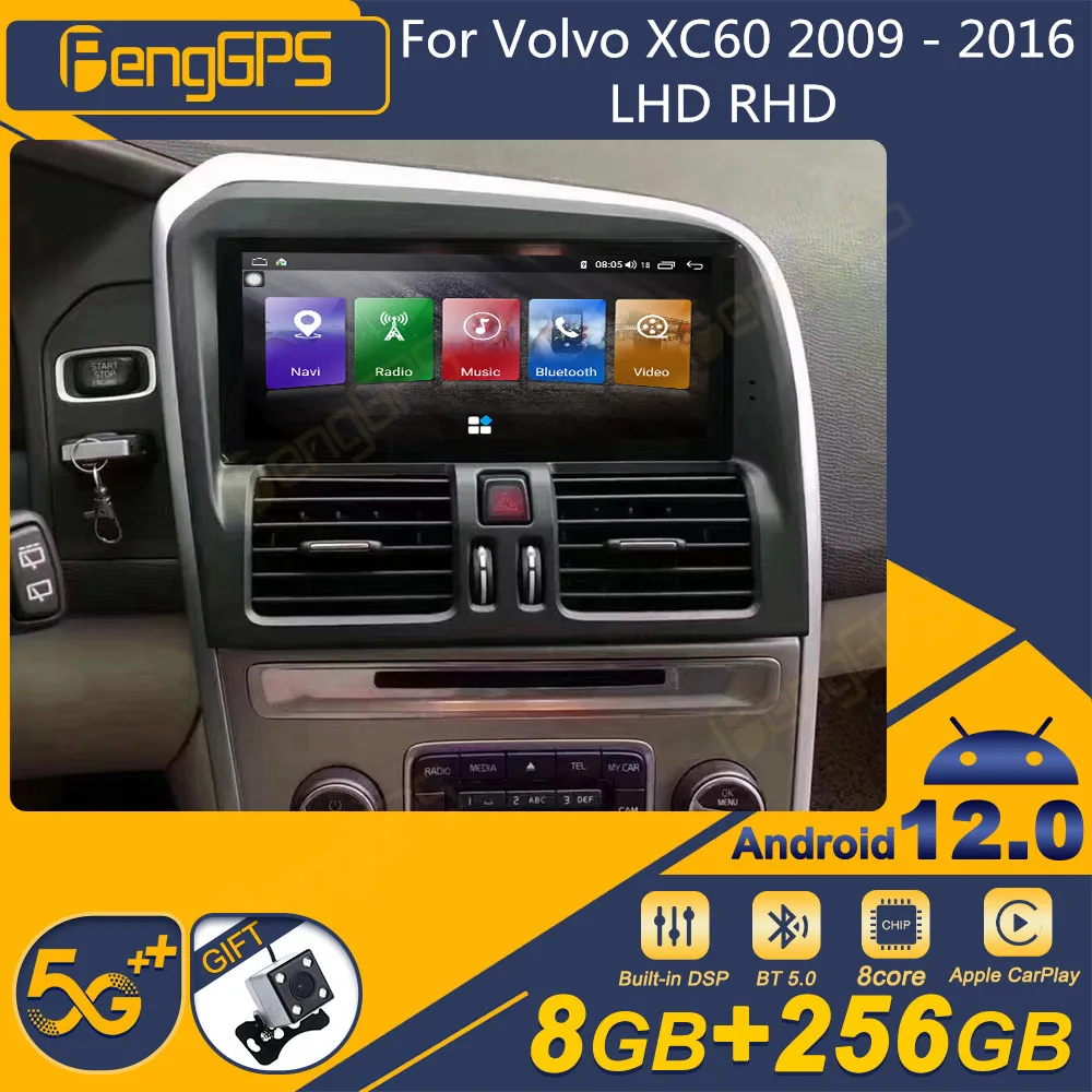

For Volvo XC60 2009 - 2016 LHD RHD Android Car Radio 2Din Stereo Receiver Autoradio Multimedia Player GPS Navi Head Unit Screen
