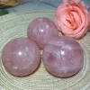High Quality Natura Crystals Rose Quartz Sphere Star Flash Reiki Home Decoration Energy Healing Ore Ornament Room Decor 6