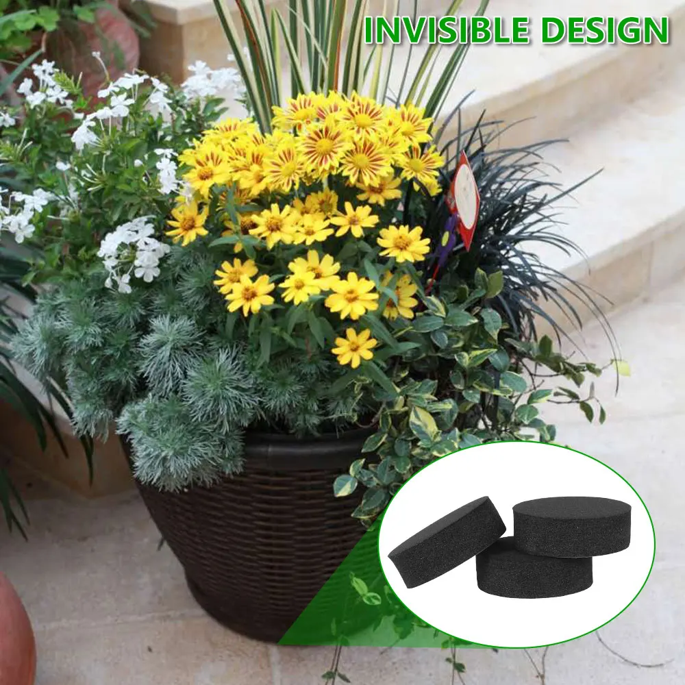 Invisible Flower Pot Feet EVA Non-slip Pad Outdoor Plant Flower Pots Self-adhesive Flower Pot Risers Balcony Garden Supplies