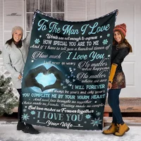 To My Husband I Love You Blanket Gift From Wife Gift For Birthday Anniversary Couples Throws Blanket With Quote Gift For Hubby 2