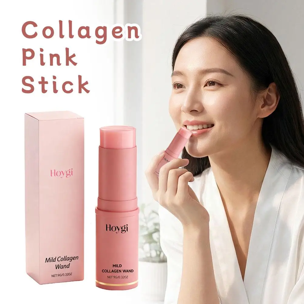 Collagen Skincare Stick Portable Pink Beauty Stick Hydrating Collagen Pink Stick Solid Moisturizi Face Cream Nourishin Sa68302466545489c918640039adcf398U