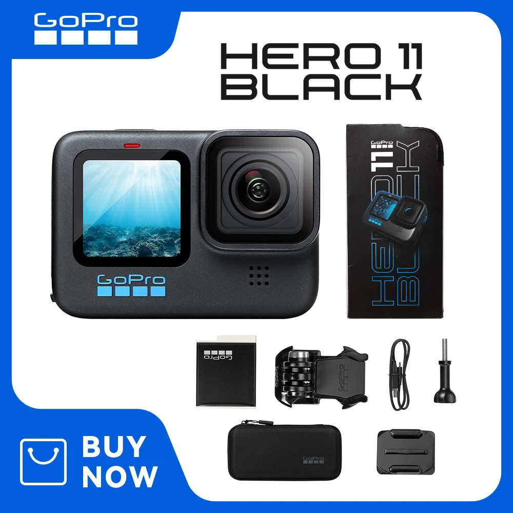 GoPro HERO11 Black Waterproof Action Camera with 5.3K60 Ultra HD Video