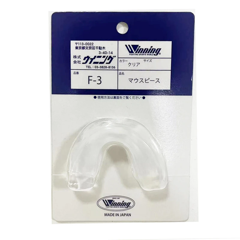 WINNING BOXING Mouth Guard F-3 F-37 F-2 Re-Mouldable With Case Free Size EVA Material Janpn boxing accessories