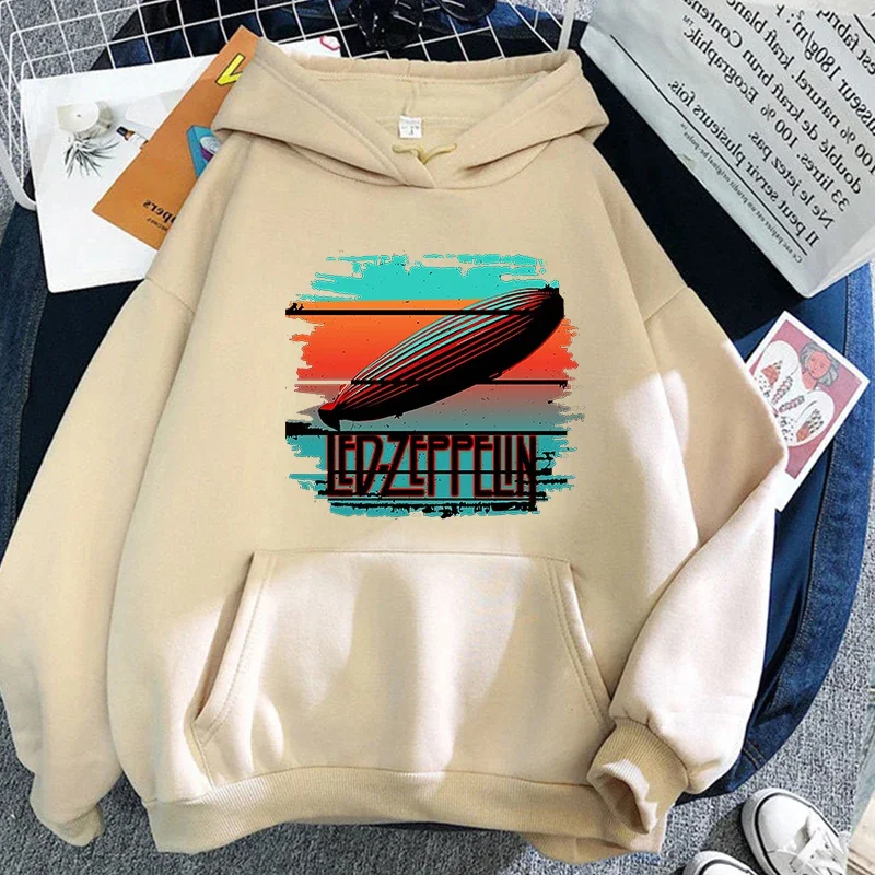 

Led Zepelin Aesthetic Hoodie Women Fashion Comfortable Long-sleeved Sweatshirt Individualization Autumn Winter harajuku Top Tees