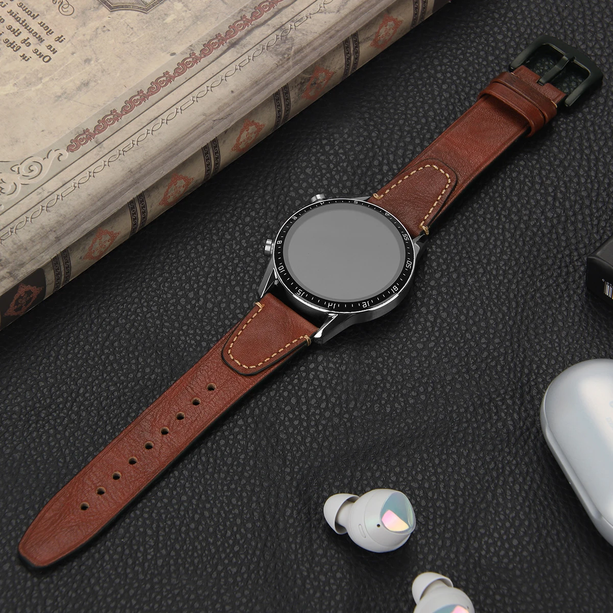 Vintage Genuine Leather Watchband - Unisex Wrist Belt Bracelet