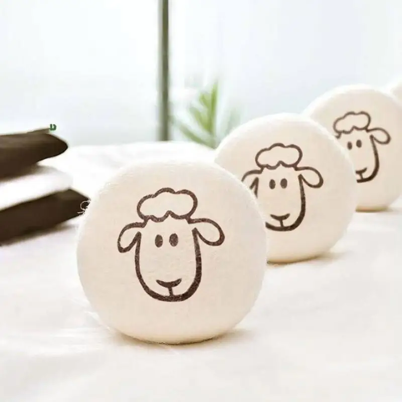 6pcs Reusable Wool Dryer Balls Clothes Ball 7cm Drying Washing Balls Home Wool Dryer Washing Machine Accessories