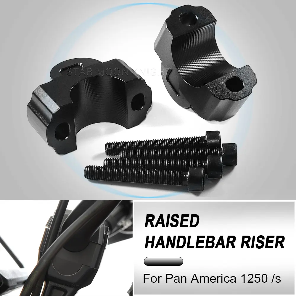 

Motorcycle Accessories Handle For RA1250 PA1250 Pan America 1250 S Special 2021 - Bar Riser Clamp Extend Handlebar Adapter Mount