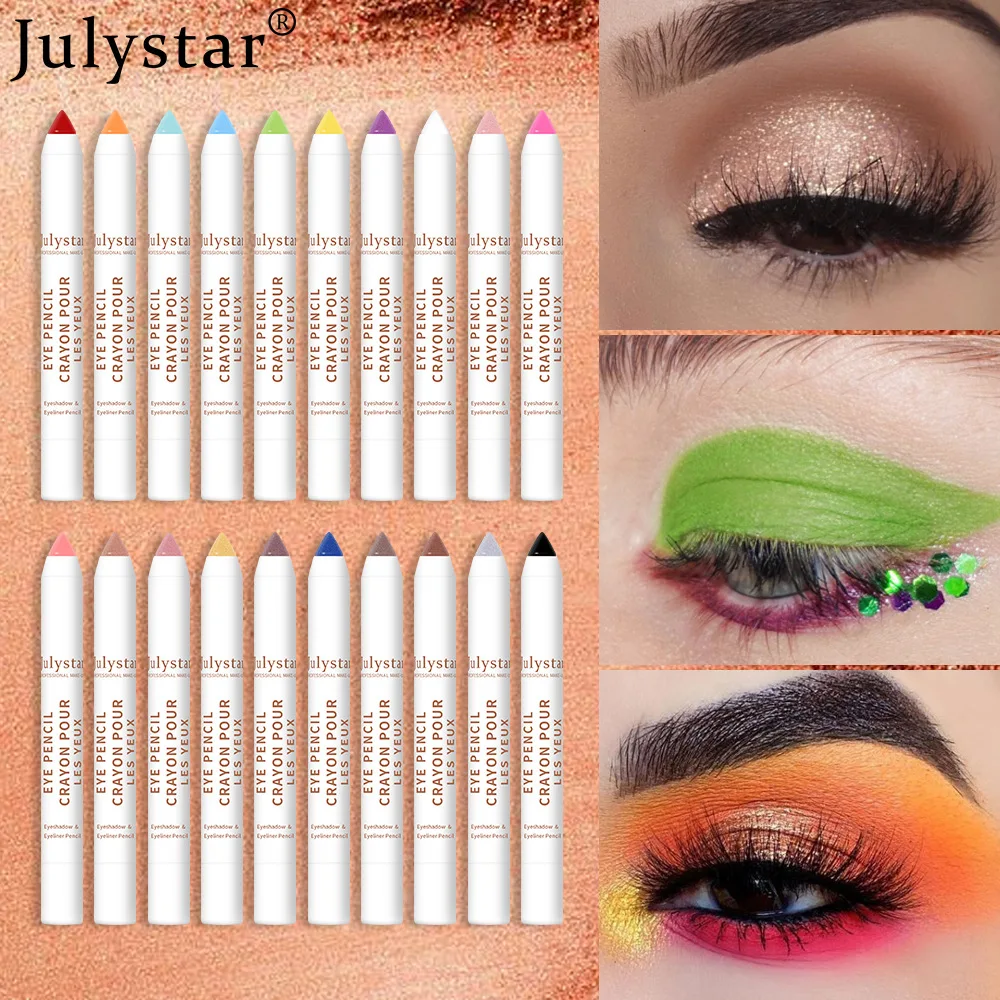 Eye Shadow Black Pearlescent Pencil Stick Lasting Glitter Shimmer Highlighter Pens Waterproof Makeup
