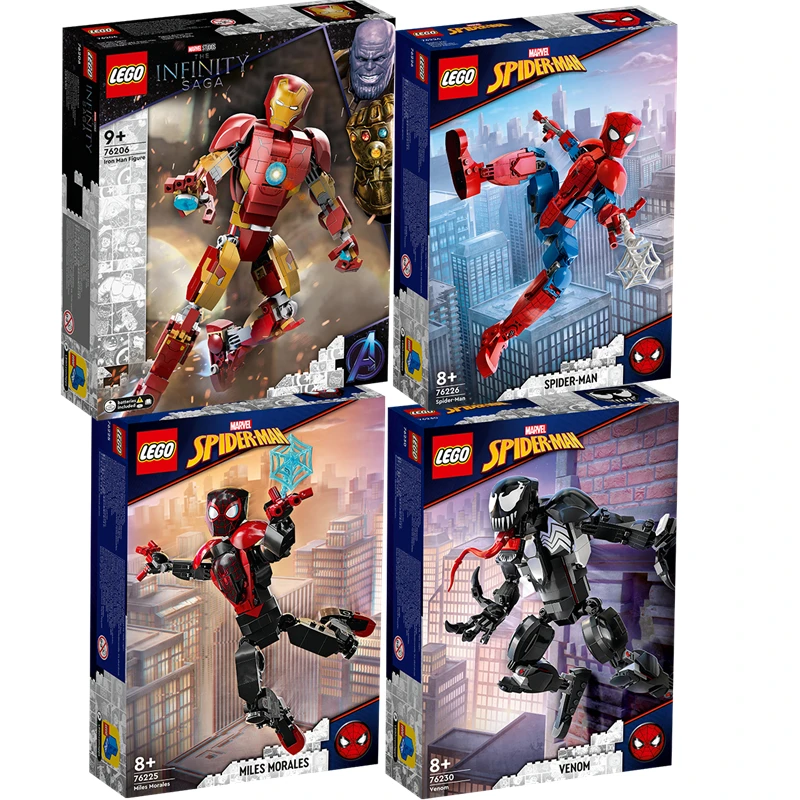 LEGO & Marvel Super Heroes Venom Spider-Man Iron Man Miles Morales Figure  76230 76226 76206 76225 Building Blocks Toy for Gift - AliExpress