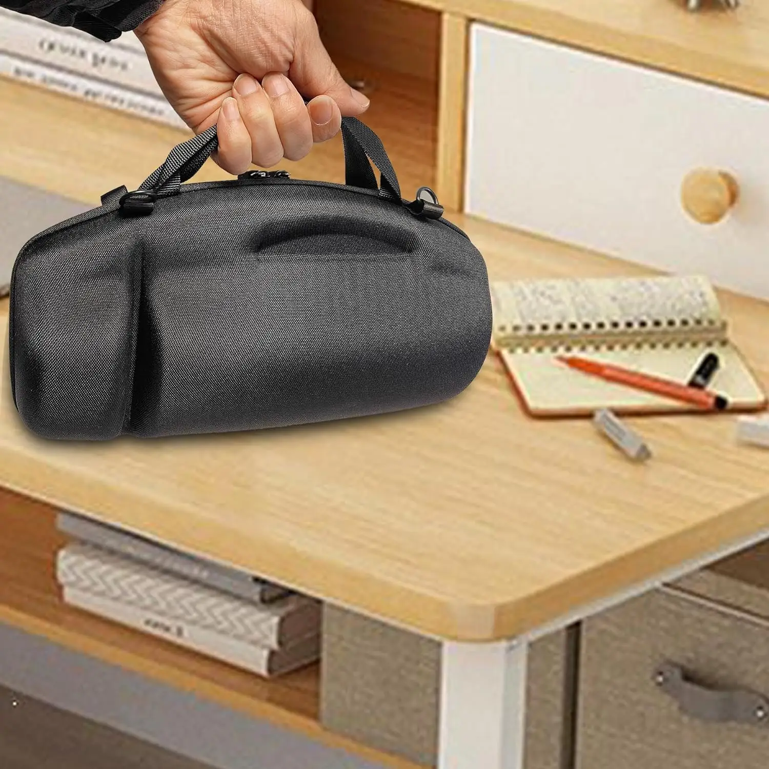 Description Picture 4 of itemSilicone Handle Cover and Travel Hard Case Accessories for JBL Charge 4 / Charge 5 Portable Bluetooth Speaker