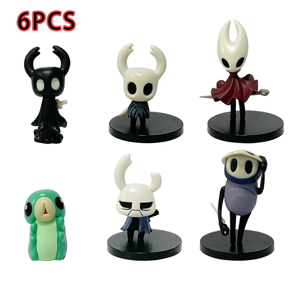 6-Piece Hollow Knight Action Figure Set with Knight, Hornet