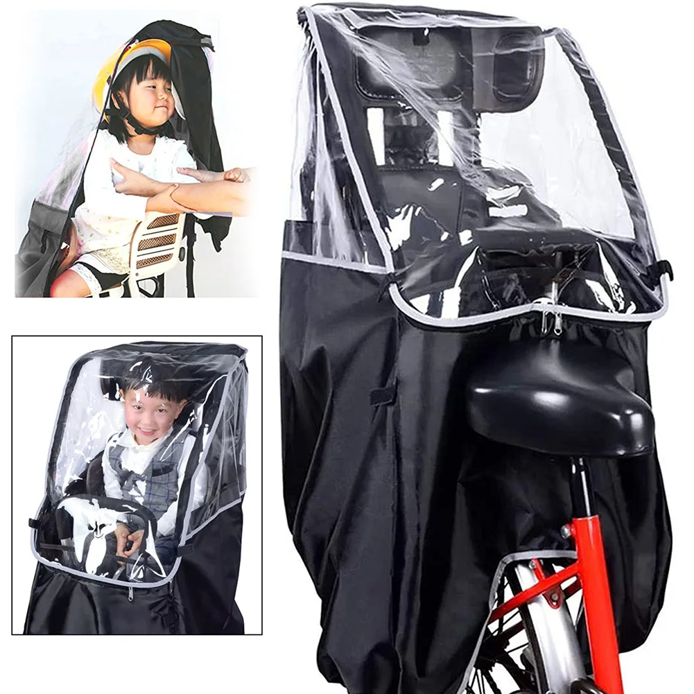 

Cycling Raincoat Child Seat Cover Bike Breathable Durable Portable Rain Protection Shield For Child Bicycle Seats 78 x 55 x 45cm