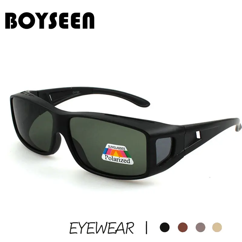 BOYSEEN Men Polarized Photochromic Sunglasses Riding Windproof Wrap Goggles Anti Glare Night Vision Glasses UV400