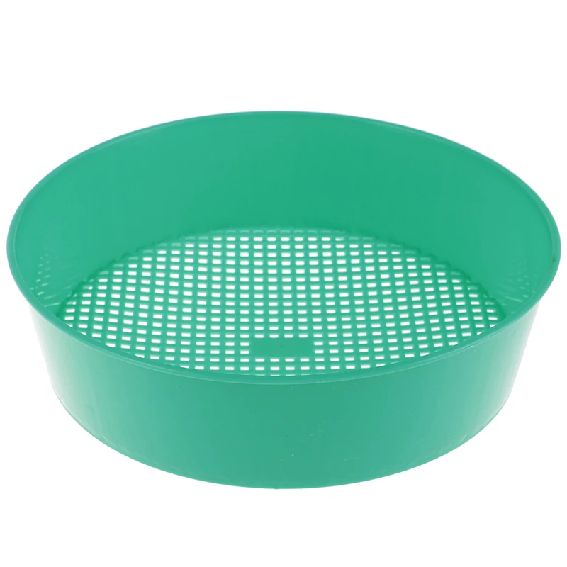 Plastic Garden Sieve Riddle Green Composy Soil Stone Mesh Gardening Tool