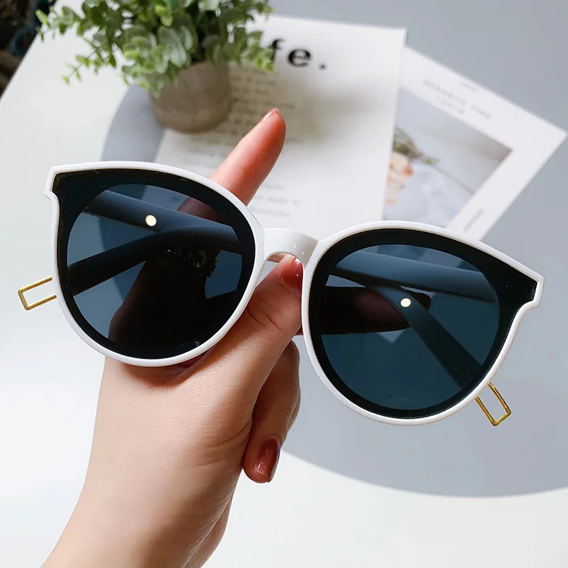 OIMG Cat Eye Sunglasses Woman Vintage Brand Black Glasses Fashion Style Eyewear personality Sunglasses gafas de sol UV400 black sunglasses women Sunglasses