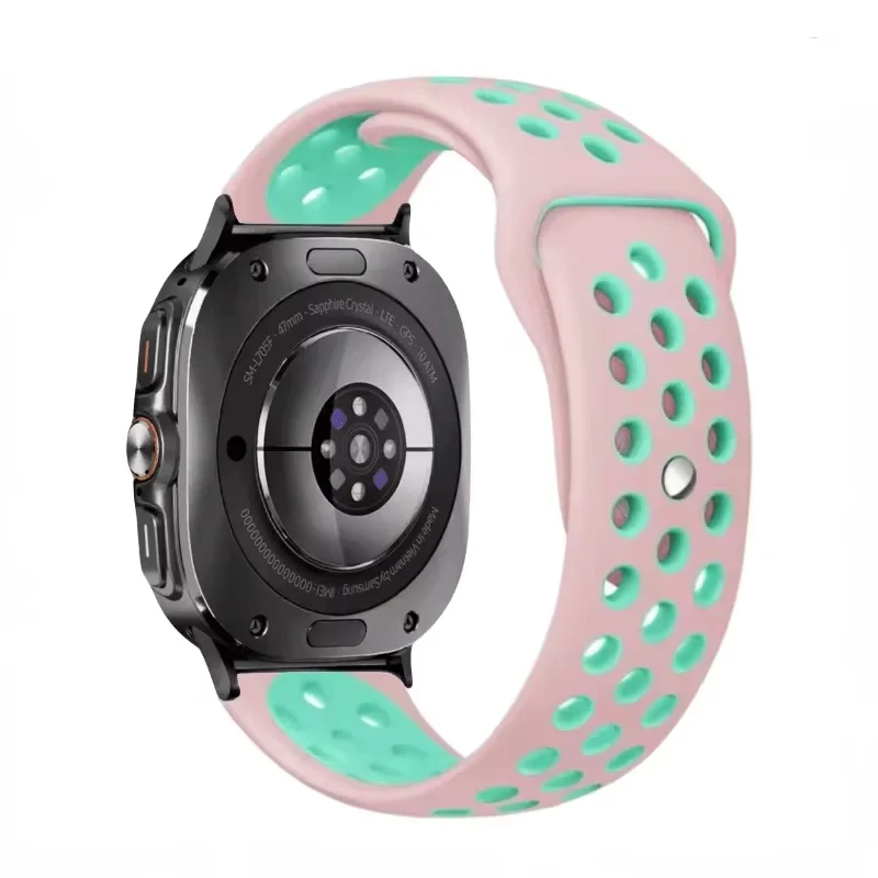 Two-Tone Silicone Breathable Sports Wristband Bracelet