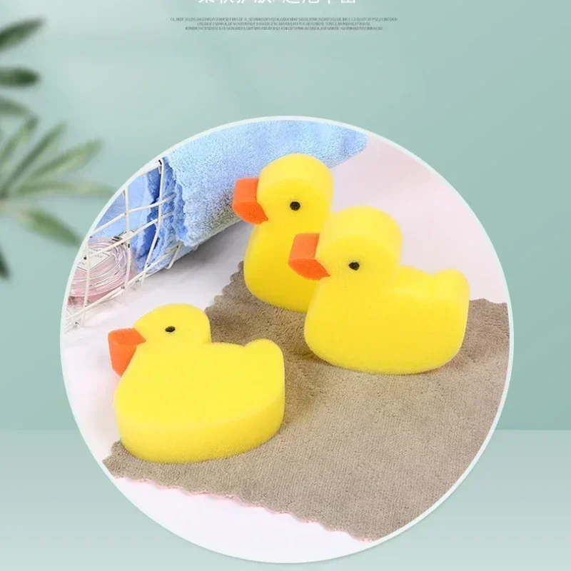Baby Bath Sponge Children Animal Shape Sponge Wipe Newborn Cartoon Duck Bath Towel Baby Supplies Stuff baby bath sponge