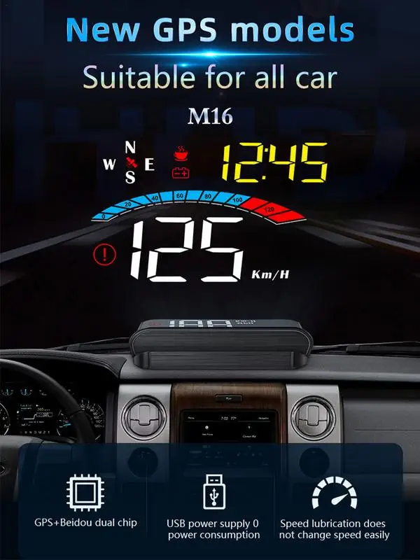 OBD Ʈ ӵ | HUDCar   ÷, Hud  |  ӵ   GPS + BDS   Ĩ