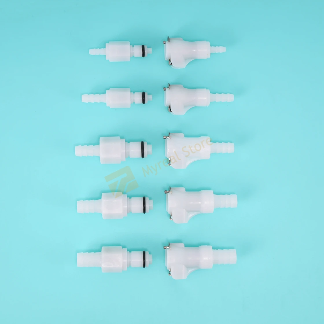 1/4 Plastic Pipe Quick Coupling Hose Barb Fittings Valved In-Line Shut off Female Quick Connector With Return Valve pipe quick connector