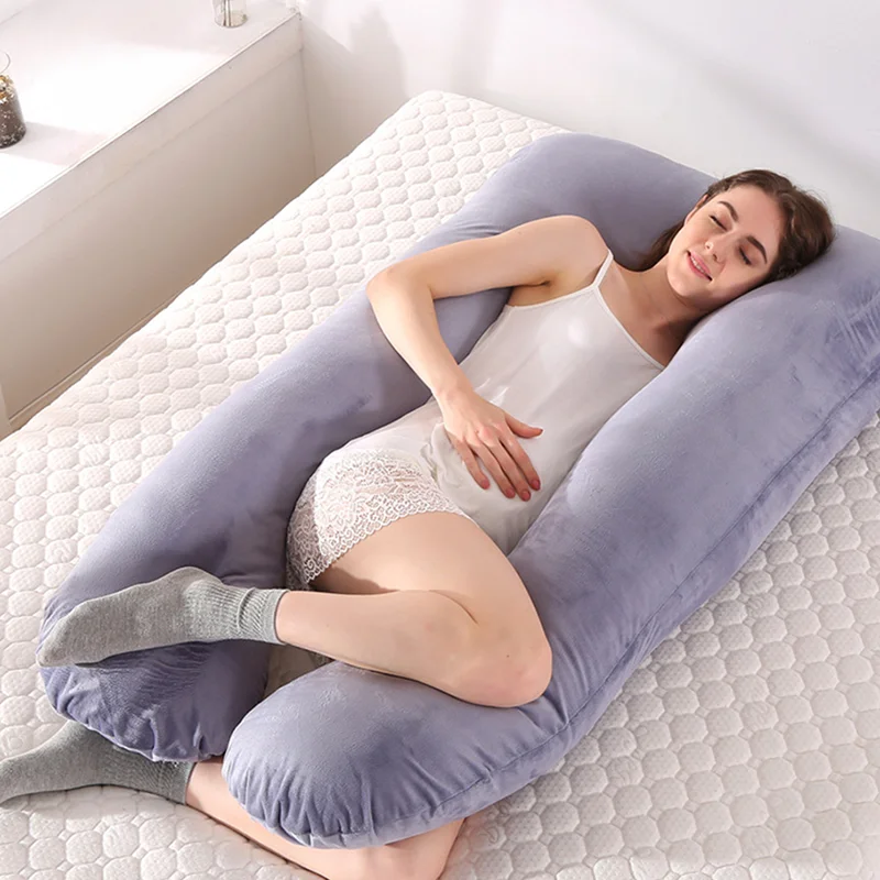 Pregnancy Pillow U-shaped Cotton Nursing Pad Sleeping for Pregnant Women