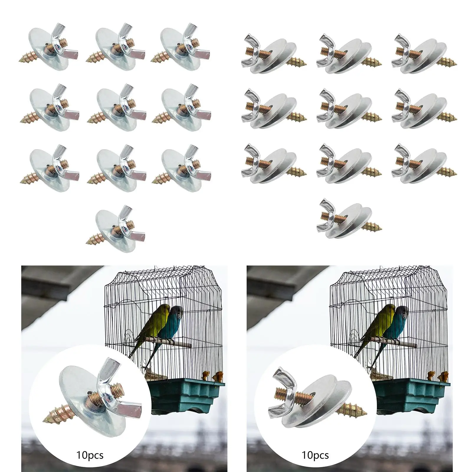 10 Pieces M5*30 Bird Perches Fitting Screws Nut Kits Bird Cage Screws Nut Screw Mount Kits for Rack Building Wood Birds Perch 10 Pieces M5*30 Bird Perches Fitting Screws Nut Kits Bird Cage Screws Nut Screw Mount Kits for Rack Building Wood Birds Perch