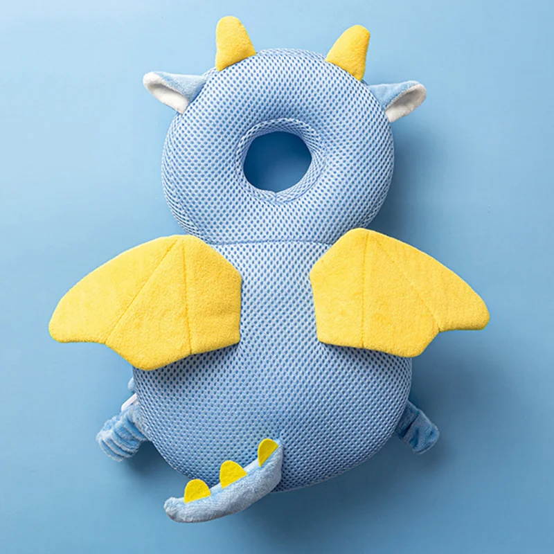 Baby Head Body Supports Protector Safety Pillow for Toddlers Cotton Cartoon Backpack Cushion Infant Security Headgear Car Seat