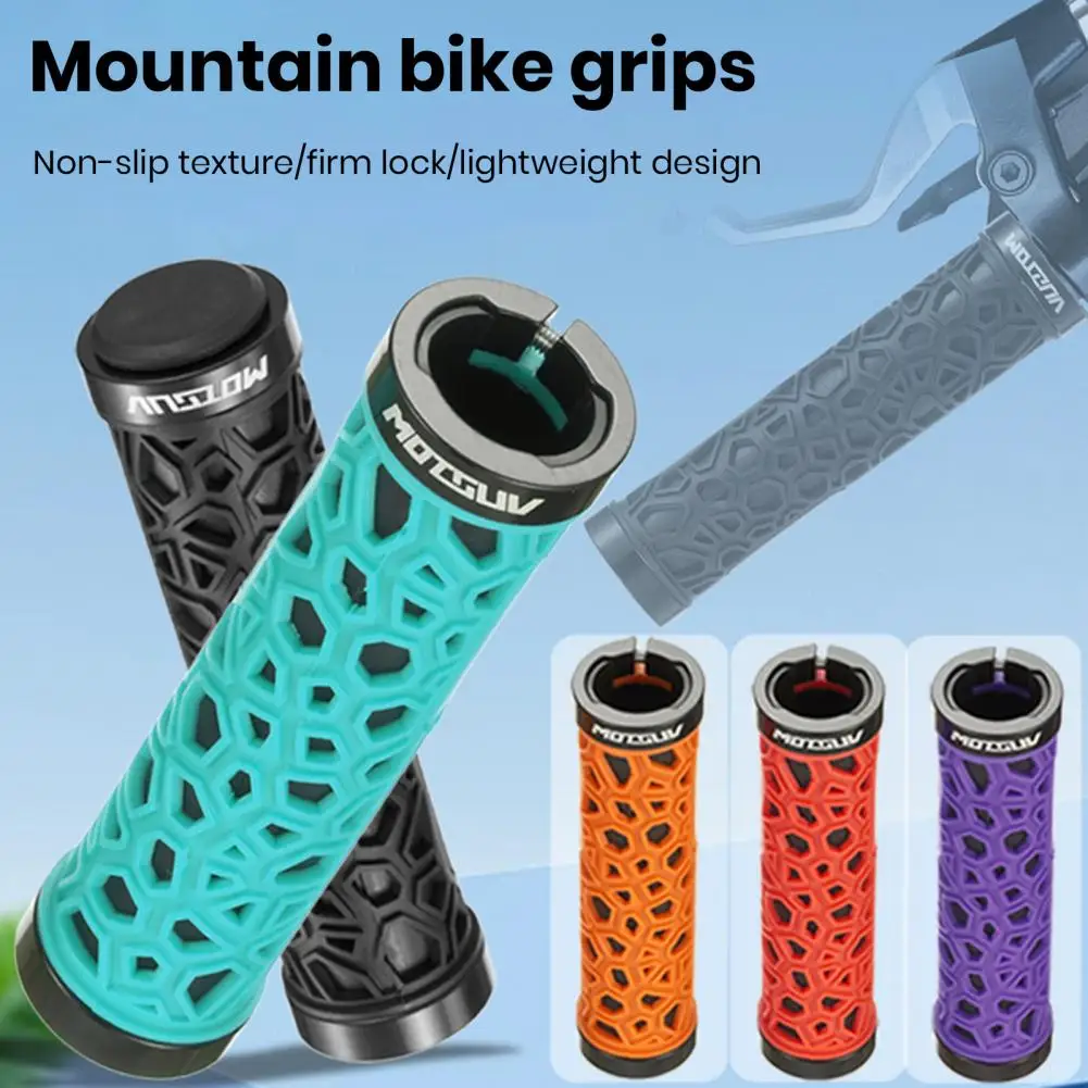 Bicycle Handle Bar Grips Non-Slip Single-sided Locking MTB Mountain Bike Handlebar Cover 1 Pair