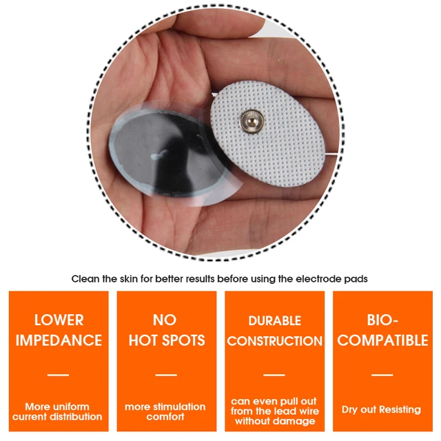 30/50/100pcs Electrode Pads Low Frequency Massager EMS Tens Machine Digital Massager Tools 4