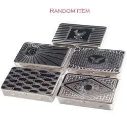 Vintage Classic Metal Cigarette and Tobacco Storage Case (Black)