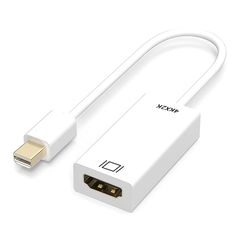 Mini DisplayPort - HDMI uyumlu Adaptör 4K/1080P Mini DP Erkek - HD Dişi Dönüştürücü MacBook Air/Pro için Uyumlu