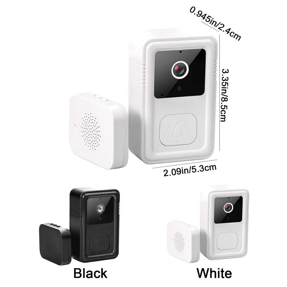 Self-Adhesive WiFi Video Doorbell Rechargeable High-definition Tuya Video Doorbell Infrared Night Vision Two-Way Intercom