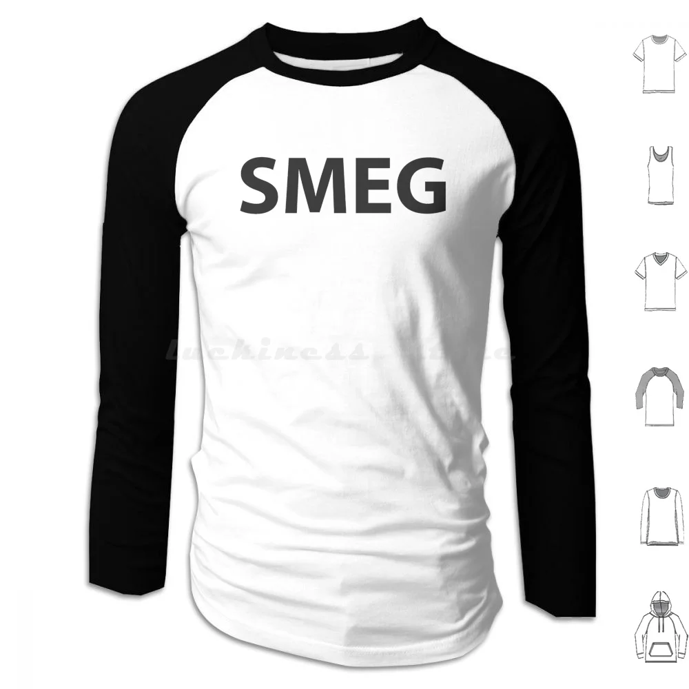 Smeg Felpa Con Cappuccio In Cotone Manica Lunga Geek Nerd Computer Geeky Nerdy Humor Fun Funny Joke Red Dwarf Red Dwarf Smeg Head