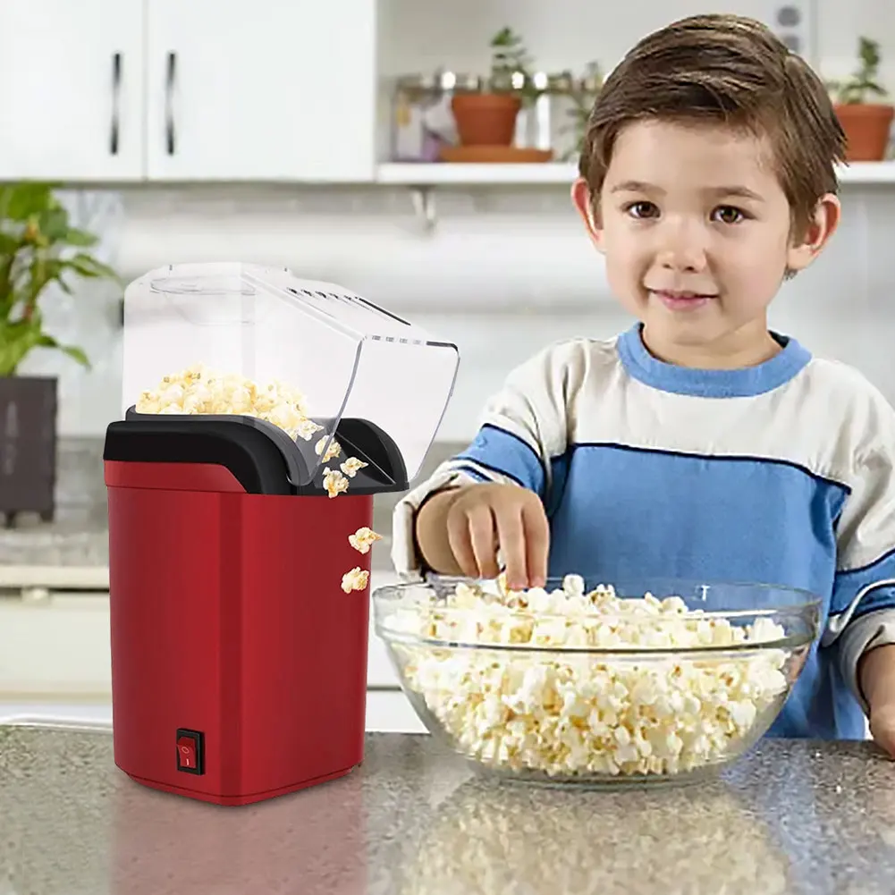 Popcorn Machine High Popping Rate Hot Air Popcorn Maker Fully Automatic Popcorn Machine Electric Air Popper for Home Kitchen 3