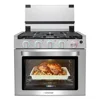 21" Gas Range Stove Oven Combo with 3 Burners 1.77 Cu.Ft. RV Use 28,100BTU Capacity Baking Rack Air Fryer Basket Included 1
