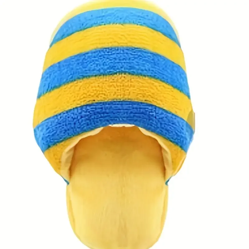 1pc durable plush squeaky slipper chew toy for   breeds colorful cartoon animal   resistant soft texture no batteries needed   interactive   dog toys for   details 9