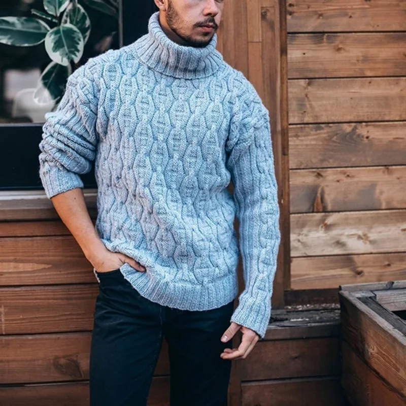 Men's Sweater Autumn And Winter Look At Europe And The United States Turtleneck Fashion Casual Plus-Size Sweater
