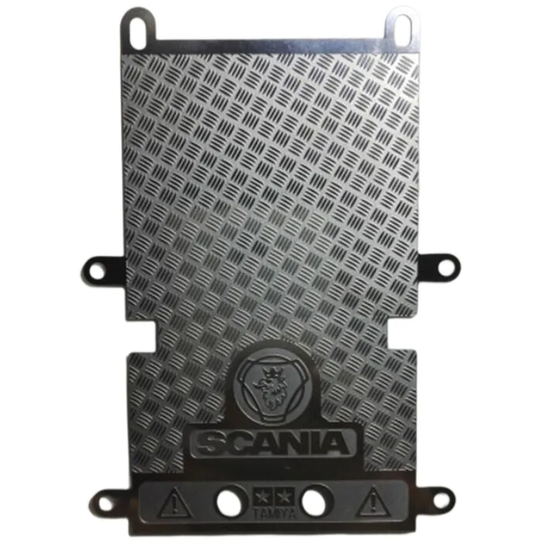 For 1/14 Tamiya Truck Tractor Scania 620 56368 770s Stainless Steel Anti-skid Plate Decorative Board DIY RC Cars Upgrade Parts 5
