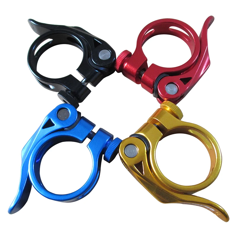 31.8mm 34.9mm Auminium Alloy Quick Release Bike Seatpost Clamps QR MTB Road Mountain Bicycle Seat Post Clamp Pipe bike seatpost clamp