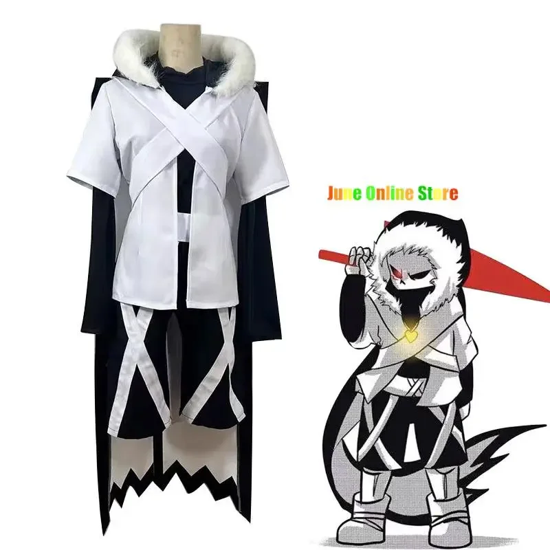 

Аниме игра Undertale XTALE Cross Sans косплей костюм белый плащ накидка боевая униформа для взрослых мужчин женщин