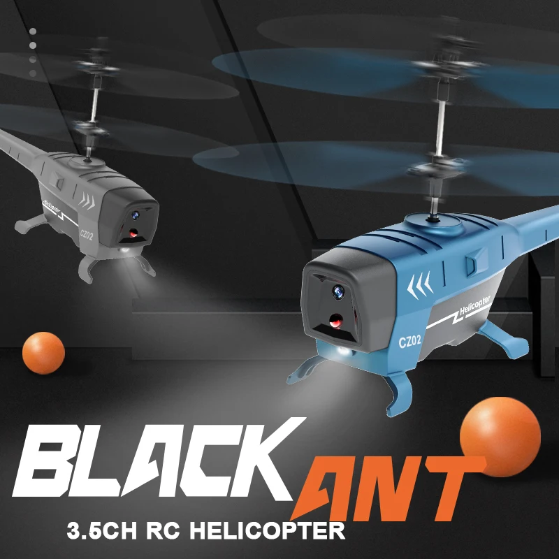 Hélicoptère RC 3.5CH Gyroscope - Rouge, Argent, Vert, Bleu