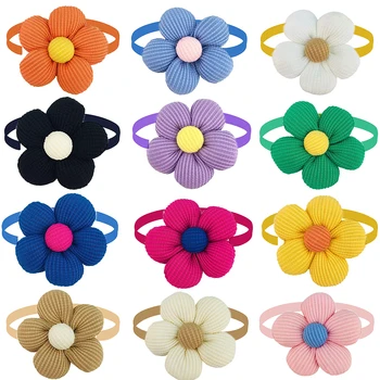 50/100 pezzi papillon per cani per cani moda fiori papillon collare cani primaverili animali domestici prodotti per toelettatura accessori per cani per cani di piccola taglia