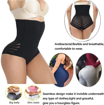 High Waist Tummy Control Panties Women Body Shaper Butt Lifting Underwear Smooth Out Muffin Top Open Crotch Shape wear