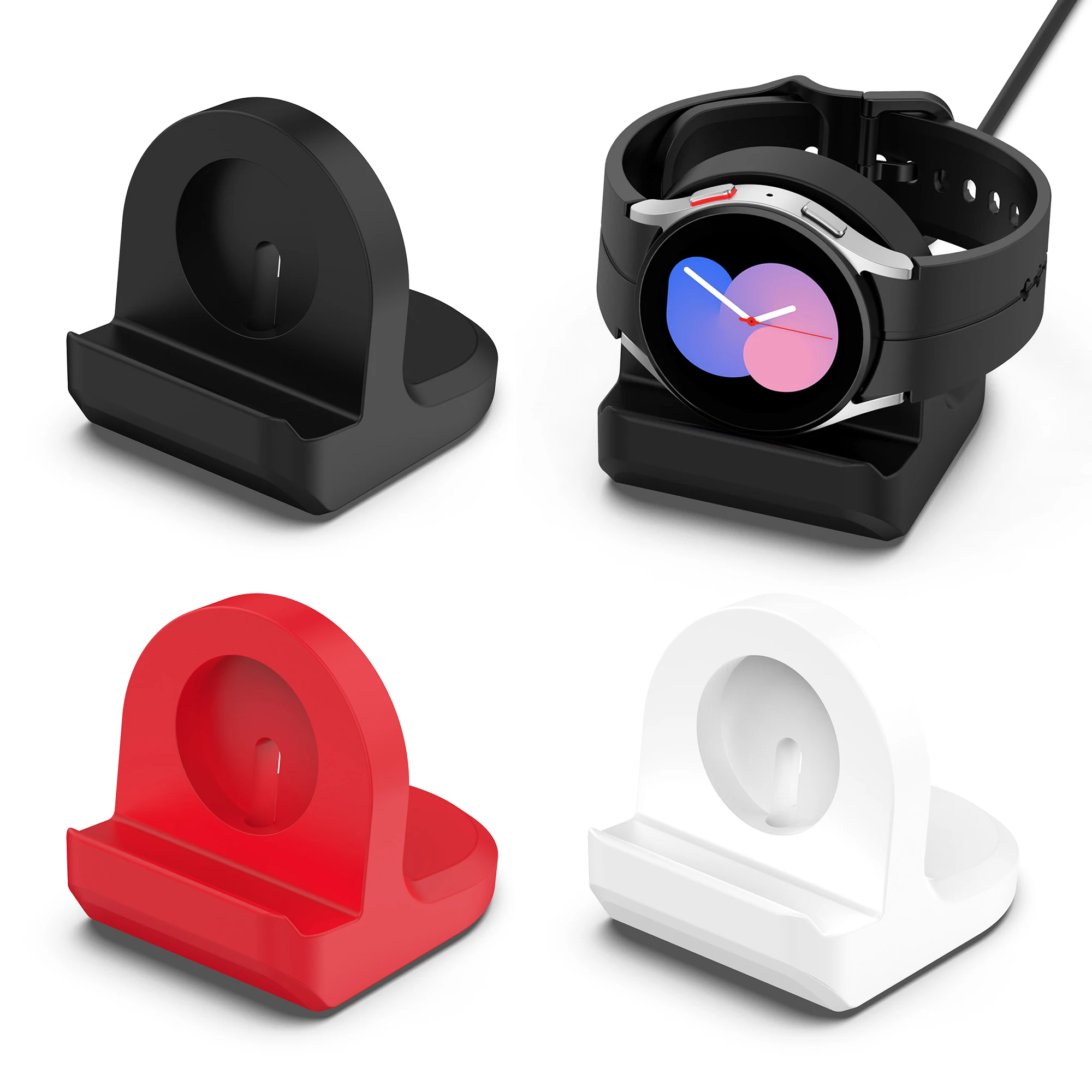 Per Samsung Galaxy Watch6 Supporto In Silicone Per Orologio Classico Per Base Caricabatterie Watch5Pro
