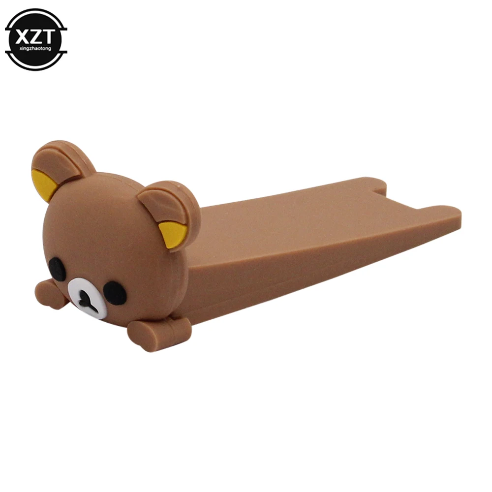 Creative Door Stop Baby Safety Protector Cute Cartoon Silicone Doll Door Stopper Wedge Jam Baffle Home Tools