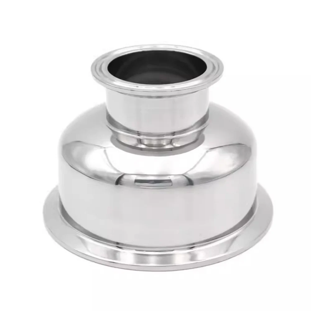 Reducer 2"(51mm)OD64mm X 1.5"(38mm )OD50.5mm,Sanitary Tri-Clamp Concentric Pipe Fitting SS 304