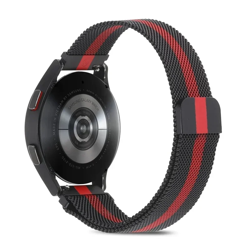 Enhanced Metal Milanese Loop Bracelet Strap, 18mm/20mm/22mm