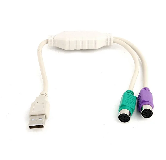 1pcs Hot Sale USB Male to 6Pin 6 Pin PS2 for PS/2 Female Extension Cable Y Splitter Adapter Connector  Keyboard Mouse Scanner