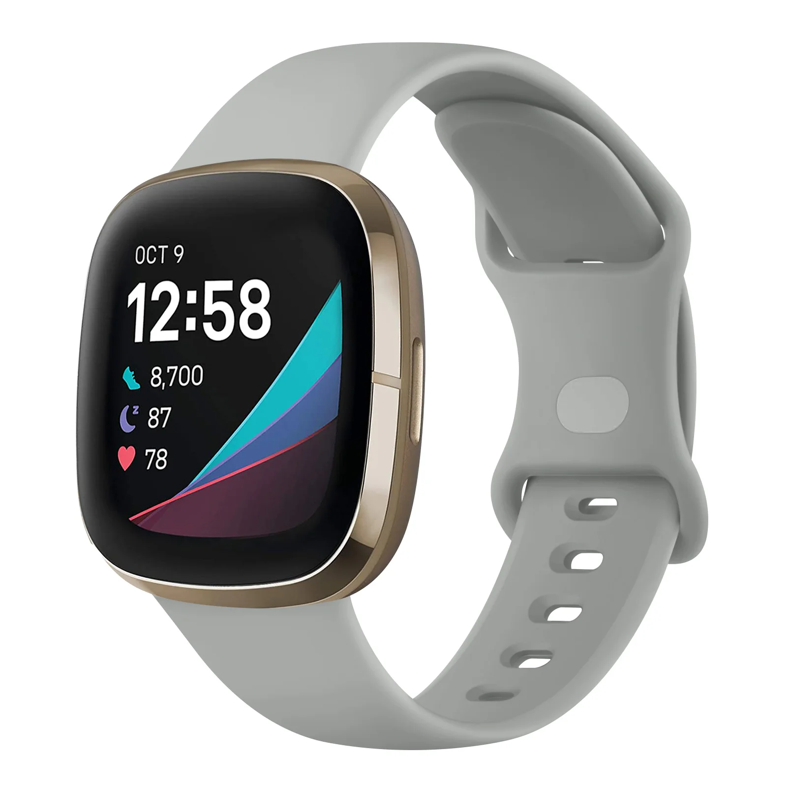 Silicone Smartwatch Strap - Adjustable Wristband Bracelet