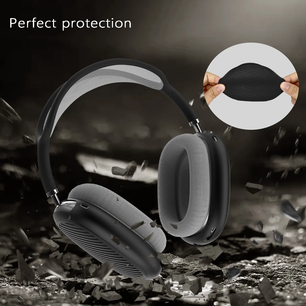 

Silicone Soft Case for Airpods Max Dustproof Protective Cover New Earphone Case for Apple Airpods Max Case
